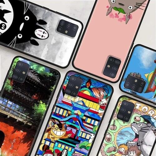 Studio Ghibli Spirited Case For Samsung Galaxy A51 A21S A71 A31 A52 A41 A11 A72 A32 A42 5G A01 A91 A12 A02 Cell Phone Soft Cover