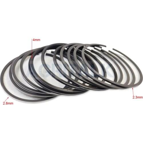 Set of piston rings for Yangzhou YZ4102ZLQ engine, part number