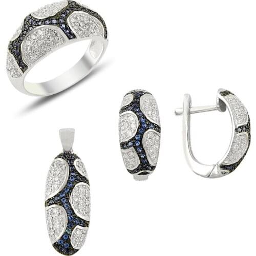 Silverlina Silver Zircon Cz Micro Setting Set