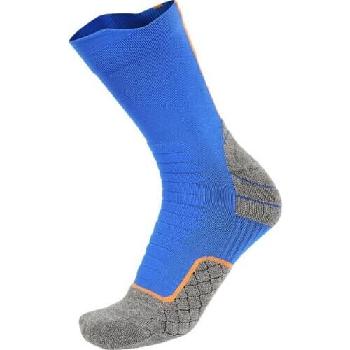 Socks Men and Women Stretch Terry High Running Socks Elite Basketball Socks Towel Bottom Long Tube Sports Socks