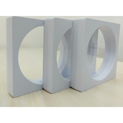 New transparent screen square plastic storage jewelry box Simple 2 colors top quality for ring earrings necklace jewelry set