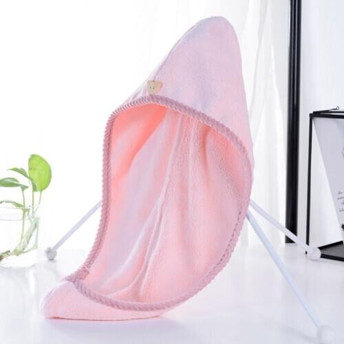 New Arrival Fashion Coral Velvet Hair Turban Quickly Dry Hair Hat Wrapped Towel Bathing Cap With High Quality Kitchen accessory