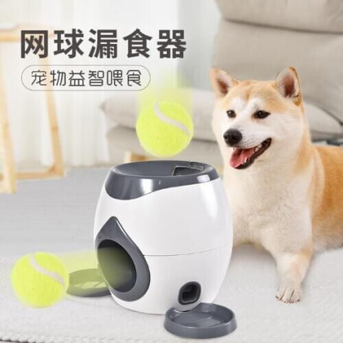 New style Dog-dog Interactive Training Intelligent Feeder Tennis Feeding Bucket Toy free shipping