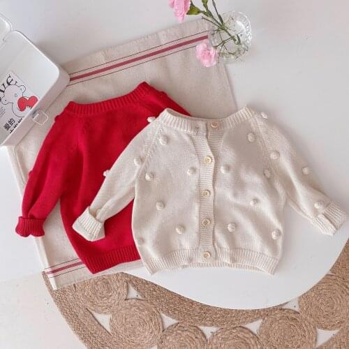 Autumn Girls Kids Long Sleeve O Neck Solid Casual Knitwear Sweater Childrens Knitted Cardigans Outerwear Baby Coats