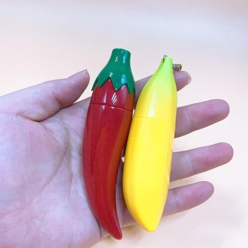 Chili banana Sewing Needles box embroidery threads Organizer case plastic Rotatable flexible diy Lipstick shell knitting tool