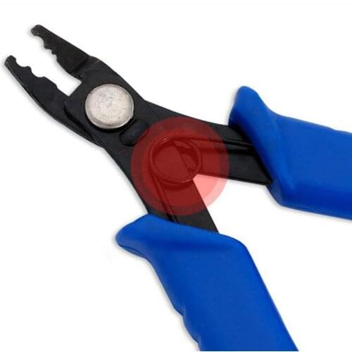 1 Pack Carbon Steel Jewelry Bead Crimper Tools Crimping Press Plier 130x70mm for Jewelry Making, Blue