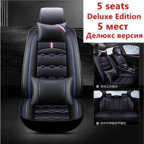 Luxury Leather car seat covers for nissan almera classic g15 n16 juke x-trail t31 t30 qashqai patrol note leaf teana terrano