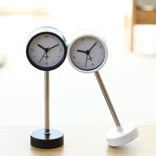 Nordic Modern Silent Metal Alarm Clock Creative Simple Personality Alarm Clock Stylish Student Bedside Home Decoration MM60NZ