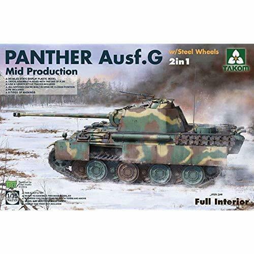 TAKOM 1/35 Panther G Mid Production with Steel Wheels 2 in 1 Kit w/ Tracking NEW