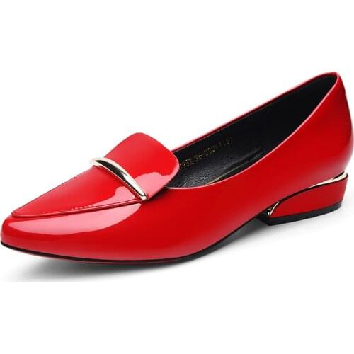 Pointed Toe Mid-Mouth Low-Top Shoes, Set Foot Metal Decorative WomenS Shoes, Waterproof Platform WomenS Shoes