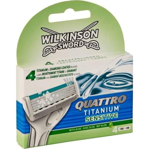Wilkinson Sword Quattro Titanium Sensitive Yedek Başlık 4'lü