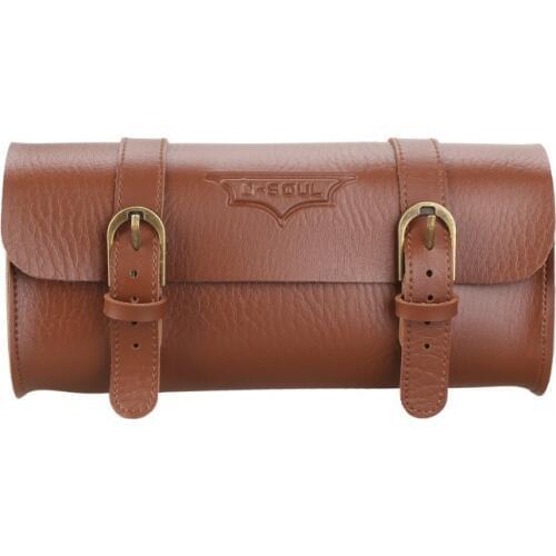 Retro Bicycle Tail Bag PU Leather Cycling Bag Saddle Pouch Rear Pannier Personalized Riding Vintage Bike Bag Bicycle Supplies