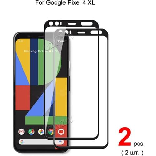 2pcs For Google Pixel 4 XL / XL4 / 4XL Full Cover Tempered Glass Screen Protector Protective Glass Guard
