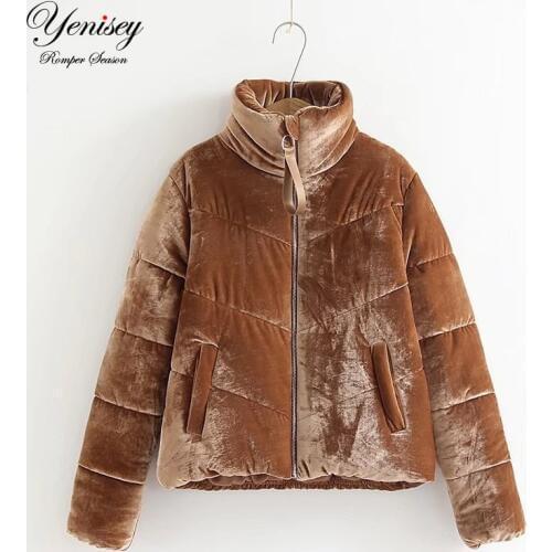 XQ9-78-9809 European and American fashion wind velvet bread clothes cotton clothes