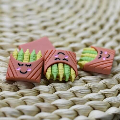 1pcs/lot resin flat back simulation orange color pen 20mm Embellishment DIY Phone Decoration