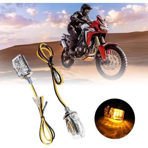 2pcs Motorcycle LED Turn Signal Mini LED Turn Signal Turn Signal General Modified Small Turn Light for Sports Car Accessories