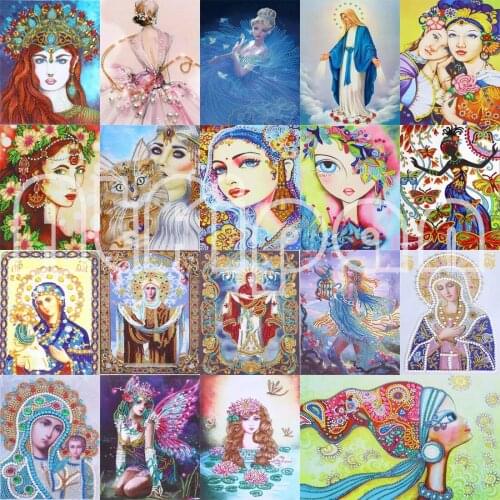 5D Diamond Embroidery Crystal Paint Diamond Painting Beauty Paint Diamond Cross Stitch Home Decorative Paint