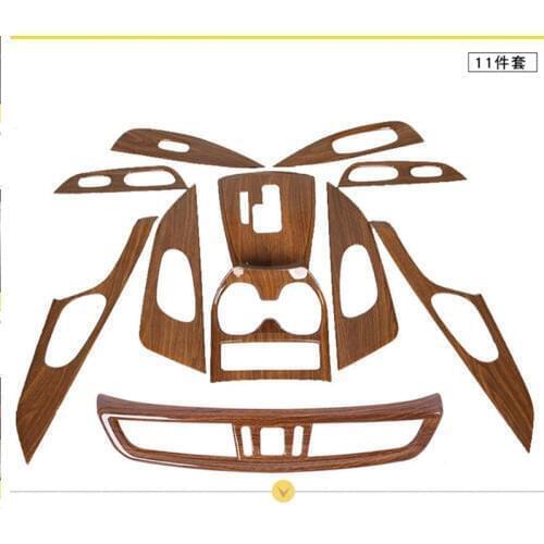 Car styling ABS Peach wood grain accessories Modified For X-Trail X Trail T32 Rogue 2014-2019 Car dashboard modified
