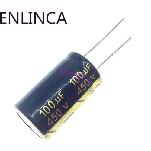 6pcs/lot 450v 100UF 450v100UF aluminum electrolytic capacitor size 18*30 20