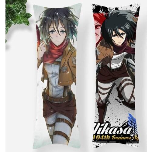Attack on Titan Dakimakura Hugging Body Pillow Case DIY Custom Throw Cushion Pillow Cover 7 Sizes