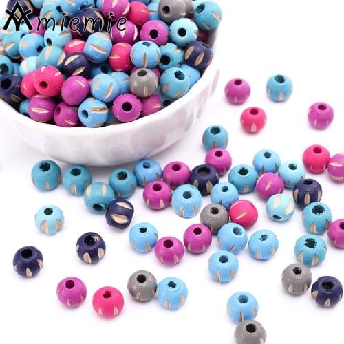 30/50/100Pcs 7x8mm Carving Wooden Round Beads Bodhi Root Lotus Beads For Craftwork Carved Charm Spacer Bead DIY Jewelry Findings