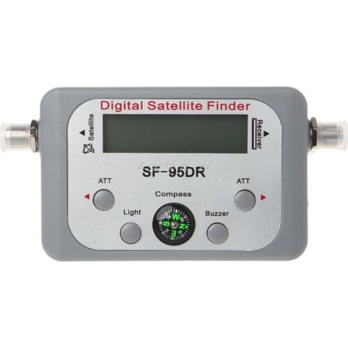 Digital Satellite Finder Meter TV Signal Finder Sat Decoder DVB-T2 LCD FTA Dish