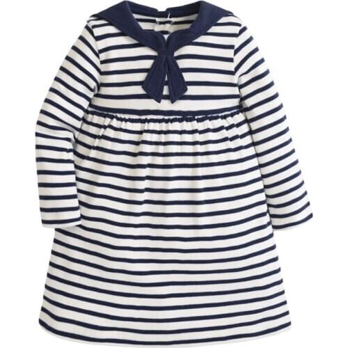 Baby dress Cotton striped baby dress Long sleeved Baby dress Winter dress Cotton dress for children