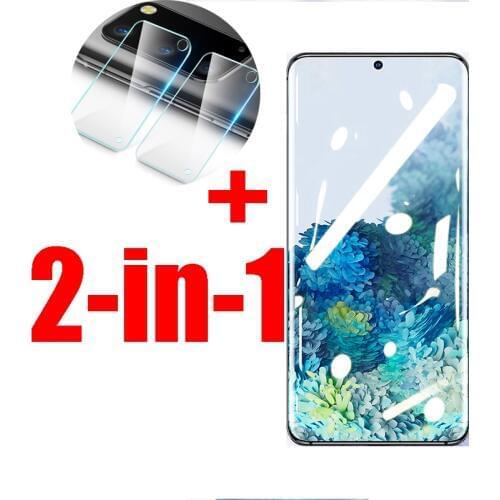 For Samsung Galaxy S20 Ultra S10e S10 plus s8 S9 Plus Screen Protector for S8 S9 S10 S20 S20 plus Hydrogel film+Rear camera film