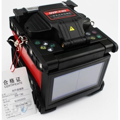 DVP 740 Fiber Fusion Splicing Machine Single FTTH Drop Cable Fiber Optic Equipment with Fiber Cleaver