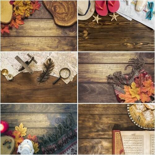 Wooden Board Backdrop Brown Planks and Festival Decor Photography Background Baby Shower Celebration Photo Booth Studio Decor