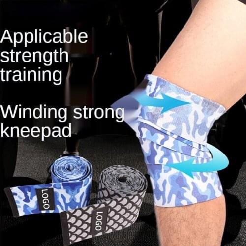 Squat Leggings Knee Protector Knee Thigh Power Lifting Winding Belt Sports Protector Mens Fitness Weightlifting
