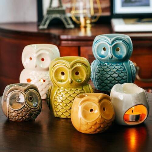 Ceramic Aromatherapy Aroma Burner Owl Aroma Oil Lamp Gifts And Crafts Home Decorations Essential Oil Burner