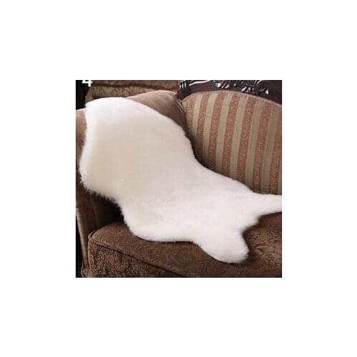Sheepskin Rug Mat Carpet Pad Anti-Slip Chair Sofa Cover For Bedroom Home Decor s for Faux Fur 42