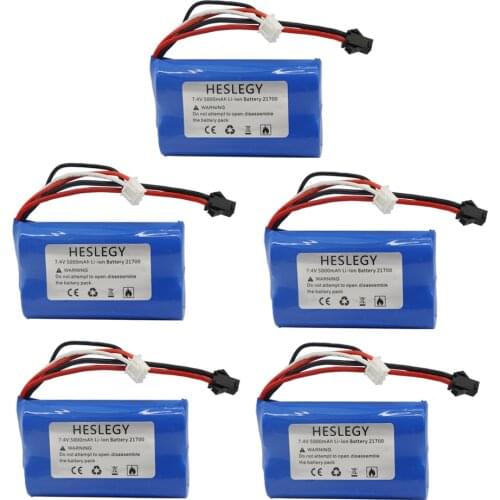 7.4V 5000mah Lipo battery SM Plug For WPL MN99S D90 U12A S033g Q1 H101 RC Boat Cars Tanks Drone toy Parts 2S 7.4 V 21700 battery