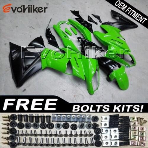 Motorcycle plastic cover for 650R ER6f 2009 2010 2011 green black ER-6f 09 10 11 ABS plastic panels kit