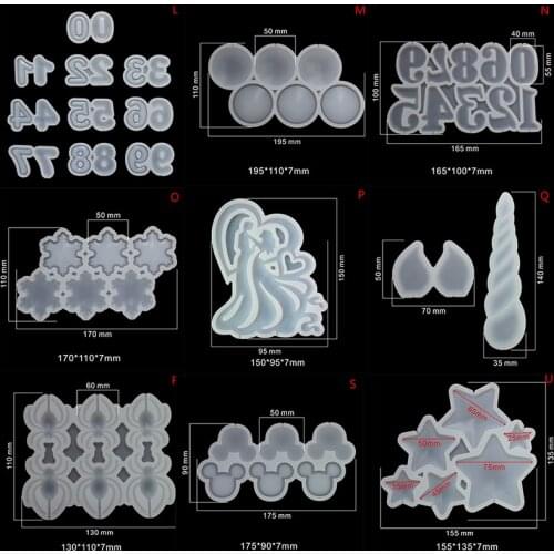 New Diamond Love Heart & Star Shape Silicone Lollipop Mould 3D Cake Mold Decor