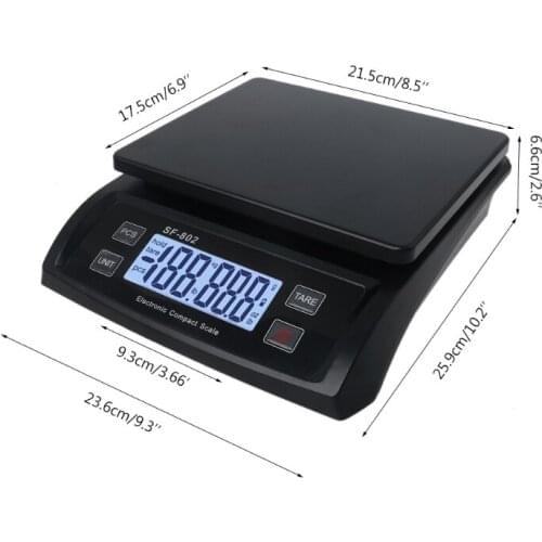 Postal Shipping Weigh Scale Digital Smart Mailing Package Letter W/ AC Adapter AC Adapter Included EU/US Types 66lb