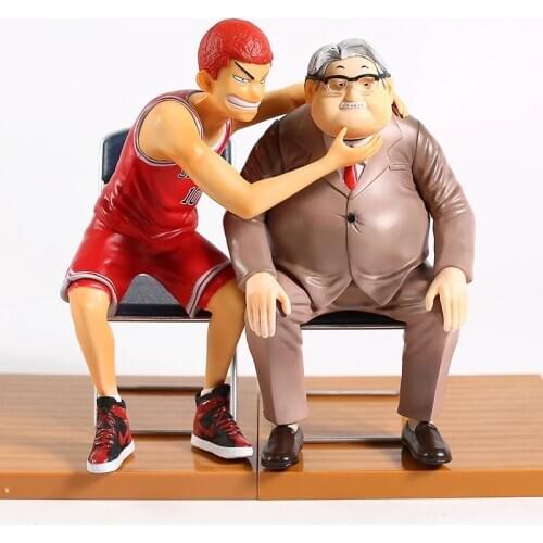 Slam Dunk Hanamichi Sakuragi Shohoku Anzai Sensei PVC Figure Collectible Model Toy