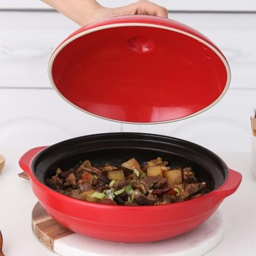 Nordic Cooking Pots Casserole With Lid Cookware Soup Pot Ceramic Casseroles Milk Pan Noodles Casserole Household Products DH50S