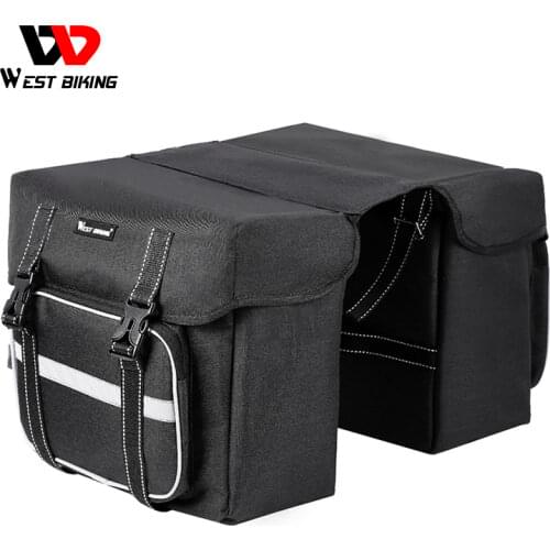 WEST BIKING 25L Bicycle Bags MTB Bike Rear Bag bolsa bicicleta Rear Seat Trunk Bag Bicycle Pannier Luggage Carrier Cycling Bags