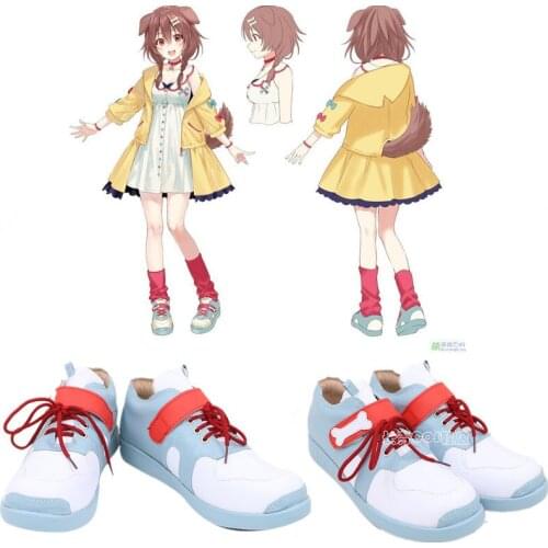 VTuber Inugami Korone Cosplay Shoes Cute Womens Halloween Carnival Boots Custom Made Cosplay Accessories custom-made any size