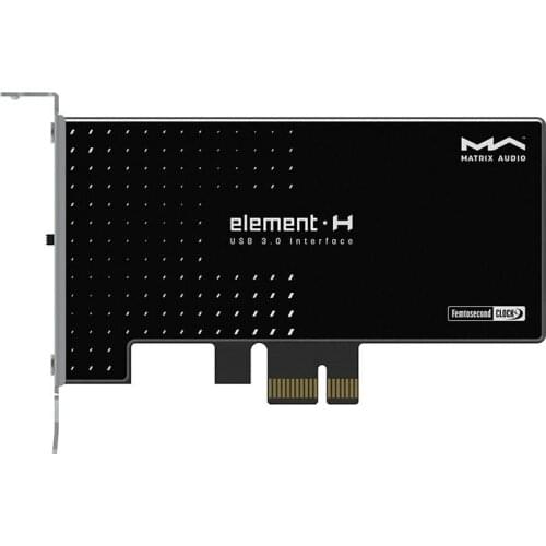 TZTMatrix Element H PC HIFI USB 3.0 PCIe Card DC 9~12V Independent external power supply PC Cyrstek CCHD-575 USB interface