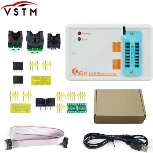 Factory Price ! 2019 Newest Version SKYPRO USB Programmer Support 24 25 93 EEPROM 25 flash bios WIN7 WIN8 VISTA + 3 adapters