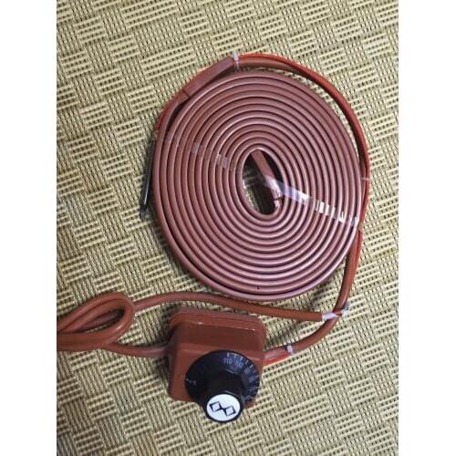 20*1300mm 390w 220v +Rotary temperature controlle flexible Silicone Heating belt tracing Silicone Rubber Pipe Heater waterproof