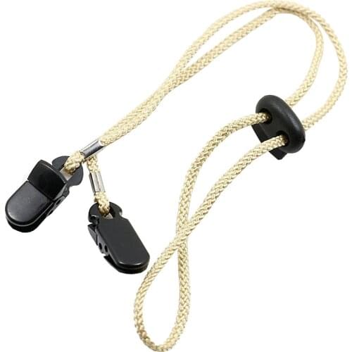 3mm Adjustable Outdoor Sports Hat Scarf Vent Clip Lanyard Rope Cord