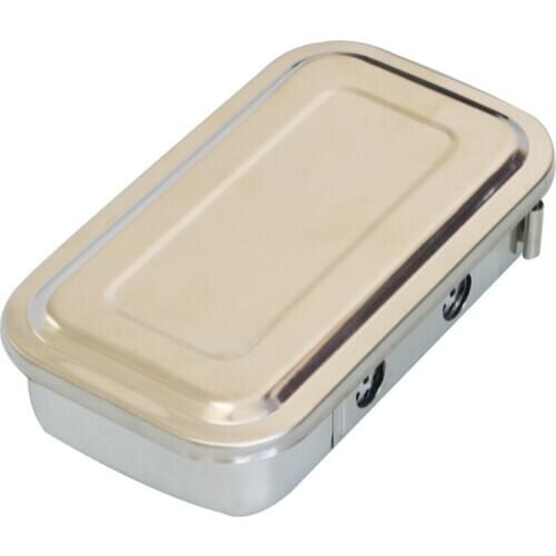 3Pcs Medical Stainless Steel With Holes Disinfection Box Use For High Temperature Sterilize Container Laboratory Tools 8inch