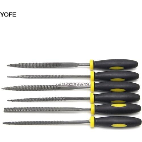 6Pcs 140mm Mini Metal Filing Rasp Needle File Wood Tools Hand Woodworking