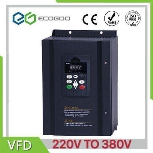 Frequency Converter VFD Boost Converter 18.5KW Single phase 220v Input and three-phase 380V Output motor speed controller