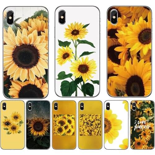 For OPPO Reno 4 5G 3 pro 4G 2 2Z 10X zoom Cover Sunflower Painted Soft Silicon TPU protection Phone case Coque
