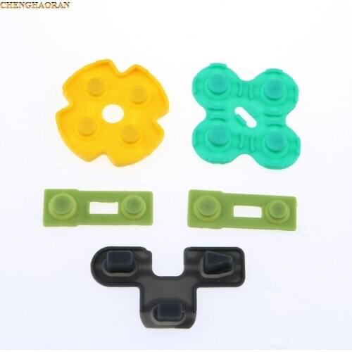 ChengHaoRan 2pcs Replacement Silicone Rubber Conductive Pads R2 L2 buttons Touches For Playstation 2 Controller PS2 Repair Parts